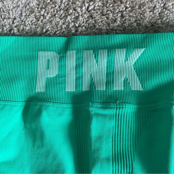 Women’s PINK Active Kelly Green Seamless Leggings Size Large - Picture 6 of 7
